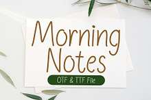 Morning Notes | Handwritting Font