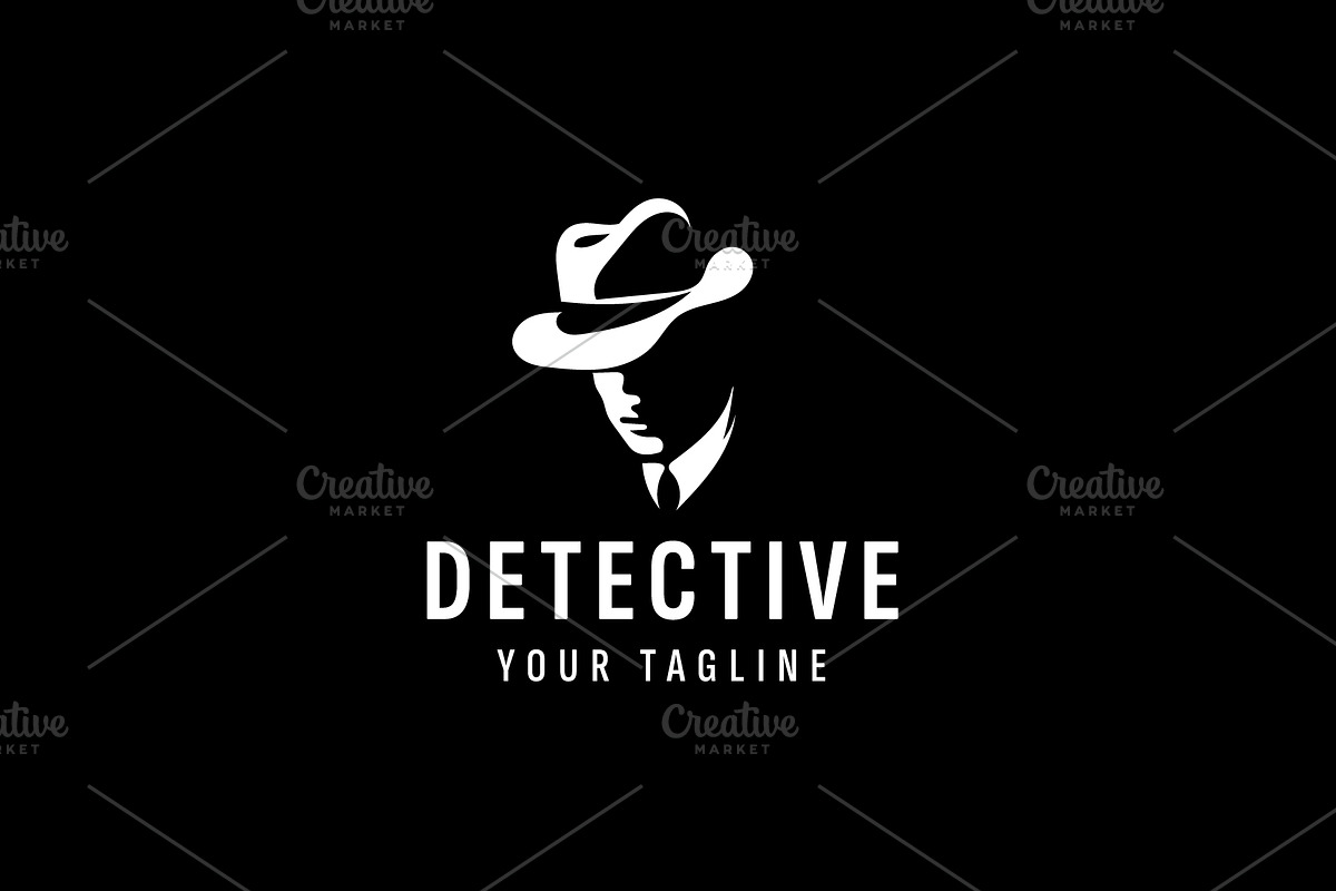 Detective logo illustration, a Branding & Logo Template by Dyn Studio