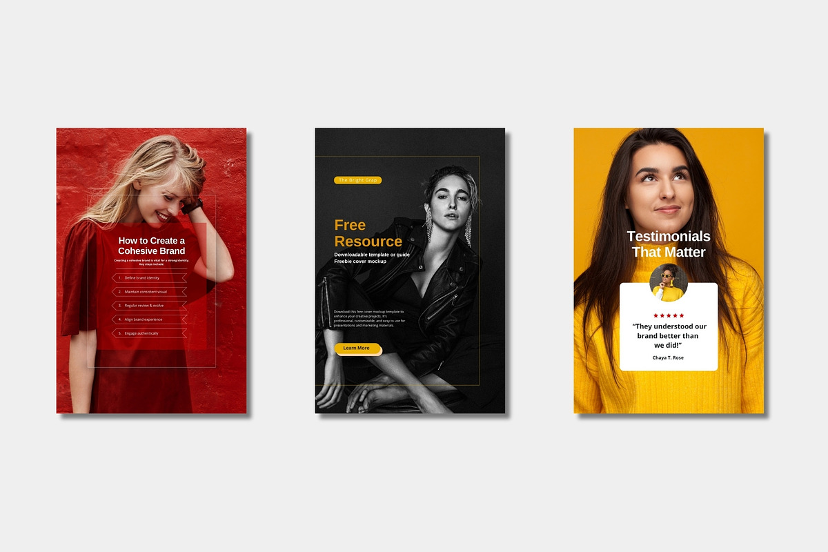 Canva Pinterest Pins Templates Pack, a Social Media Template by TheBrightGrap (Photo 10 of 11)