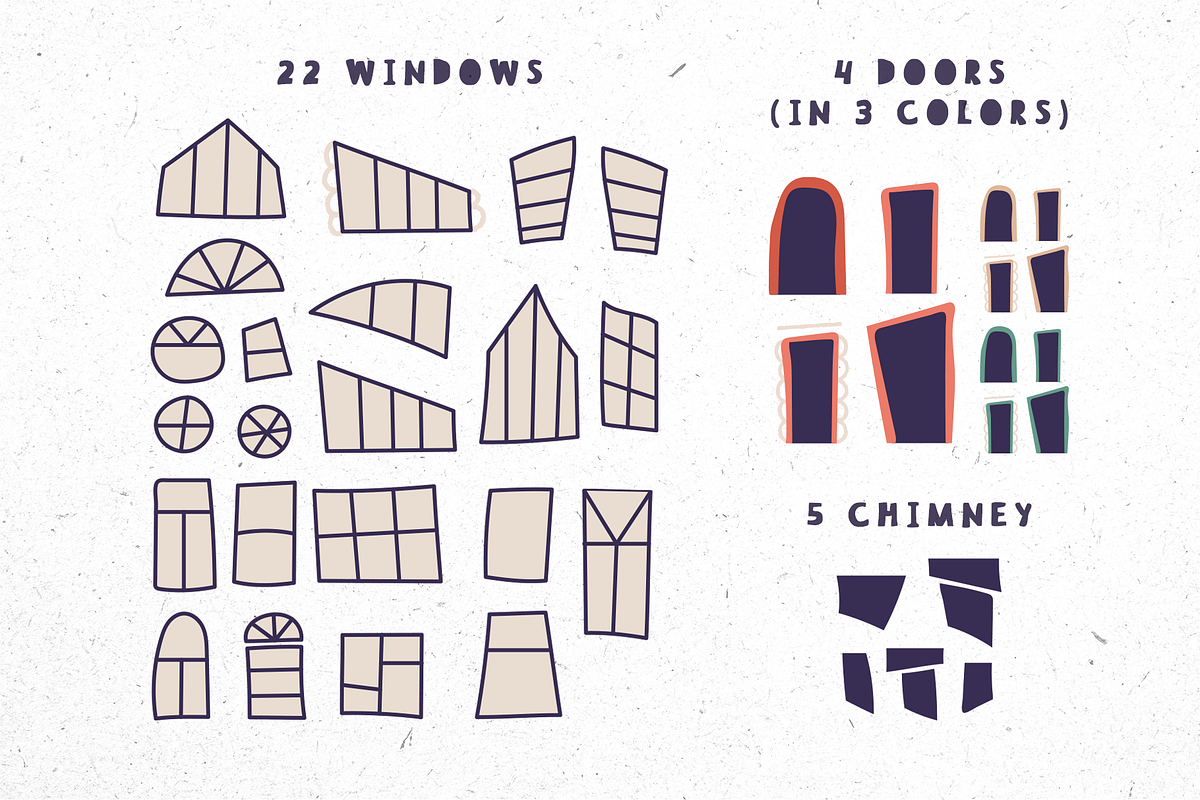 Sweet home. Houses constructor, an Illustration by RinaKustova (Photo 4 of 11)