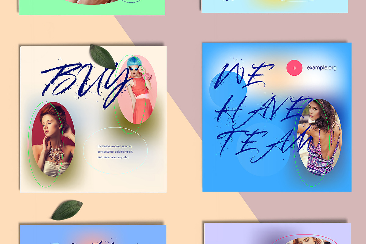 Fashion Gradient Social Media Layout, a Social Media Template by ContestDesign (Photo 3 of 4)