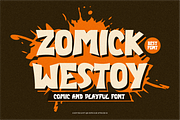 Zomick Westoy - Comic Font, a Sans Serif Font by QR Design Studio (Thumbnail 1 of 7)