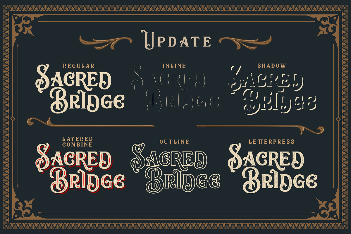 Sacred Bridge Font Free Downloadv - UIFreebies
