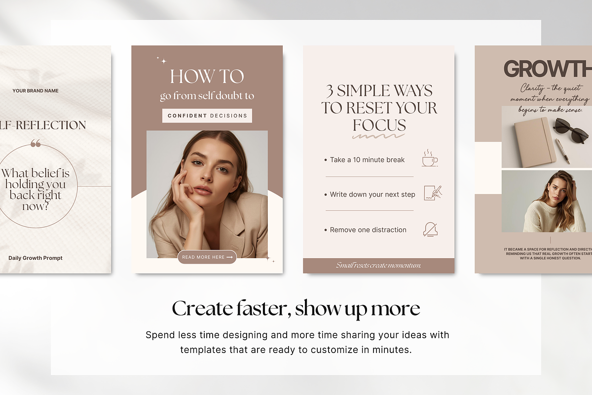Coach Pinterest Pin Templates Canva, a Social Media Template by DigiPax (Photo 5 of 11)