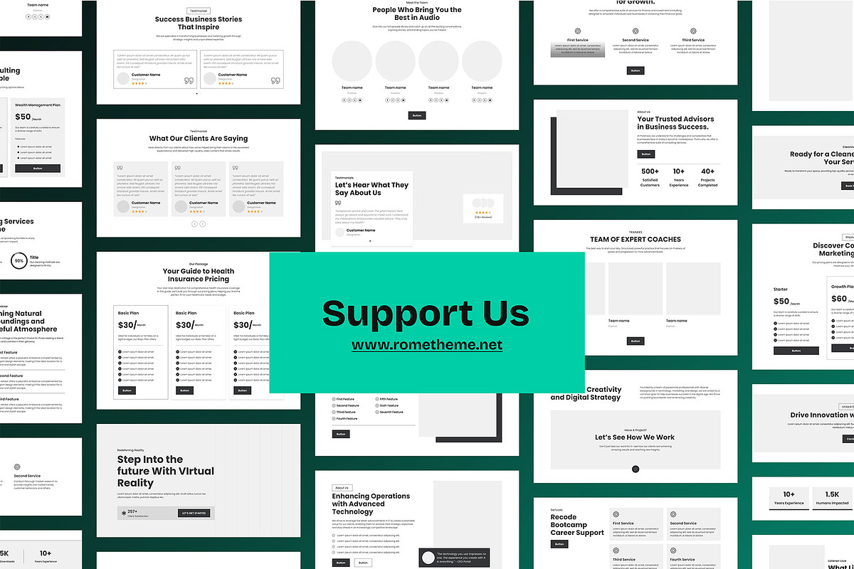 RTM Wireframe Kit, a Wireframe Template by Rometheme Std (Photo 7 of 7)