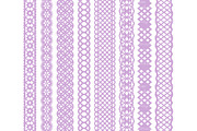 Lavender Lace Borders & Clipart, an Illustration by Amanda Ilkov (Thumbnail 4 of 5)