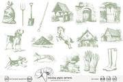 80 line art Horse Stable clip art, an Animal Illustration by Poppy Lane Studio (Thumbnail 5 of 12)