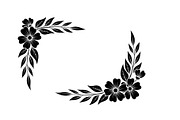 Floral Corner Ornament Clipart Bundl, an Illustration by Creativeshirt (Thumbnail 2 of 48)