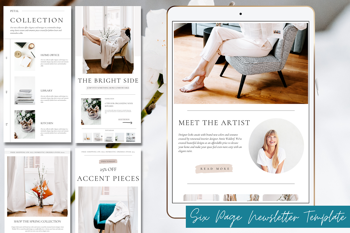 Canva Email Marketing Template, a Marketing Template by The Edits Shop (Photo 1 of 8)