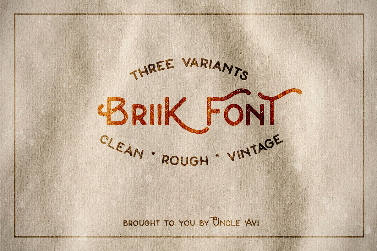 Briik - Hipster Fonts