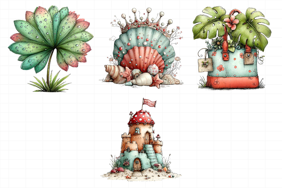 Whimsical Summer Clipart, an Illustration by Daily.Designs (Photo 6 of 6)