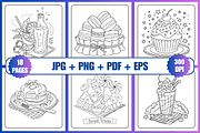 Food,Drinks & Sweets Coloring Pages, a Food Illustration by Coco Bloom (Thumbnail 2 of 3)