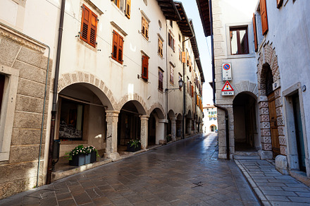 View of the Gemona Street, a Photo by Bepslabor