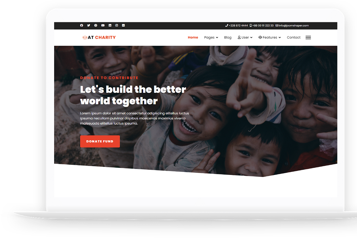 AT Charity - Non-Profit WP Theme, a WordPress Template by LTheme (Photo 2 of 2)