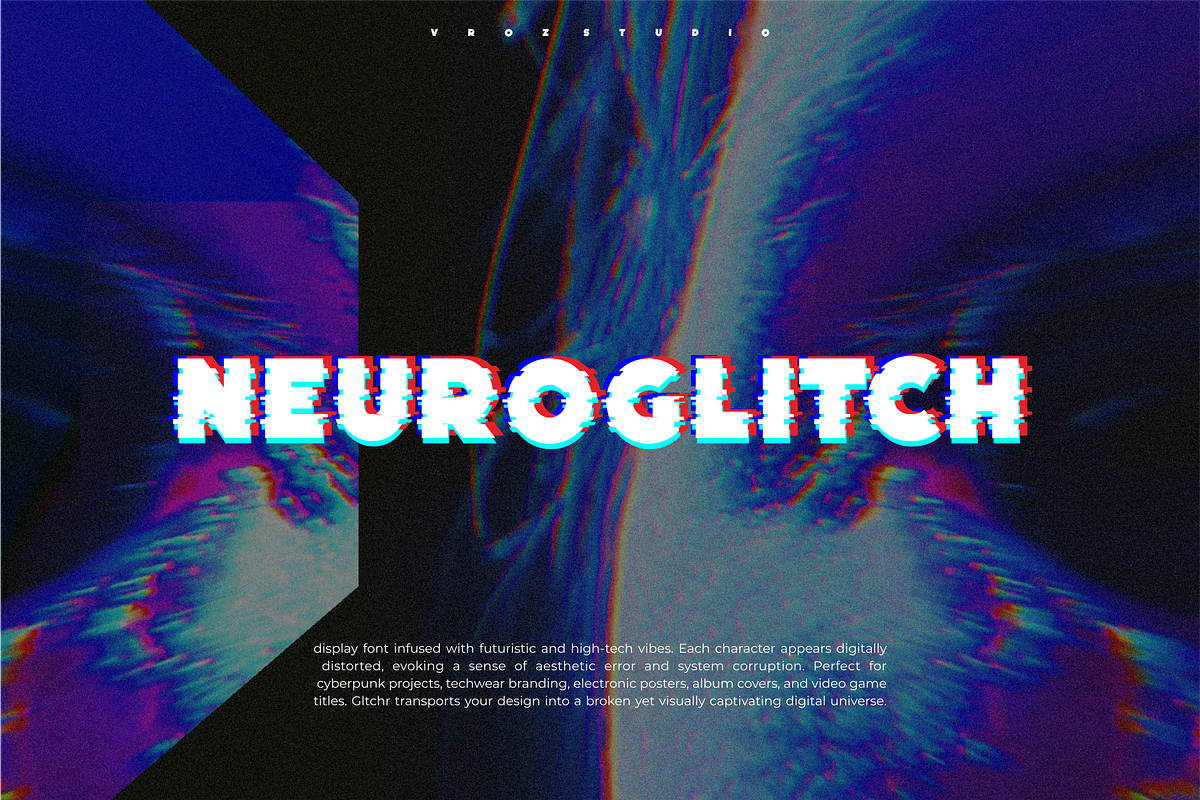 NEOGLITCH - Glitch Typeface font, a Font by Vroz Studio (Photo 3 of 6)