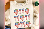 Patriotic 4th of July Strawberry Bow, an Illustration by OK Design (Thumbnail 4 of 4)