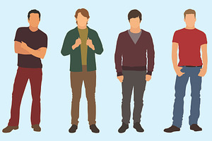 Young Adults Males, an Illustration by Ellegant Media