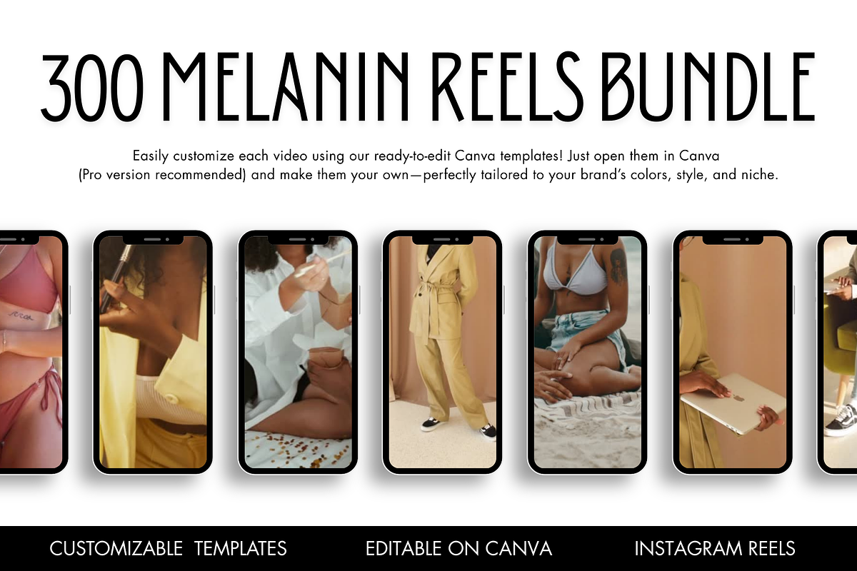 300 Melanin Aesthetic Faceless Reels