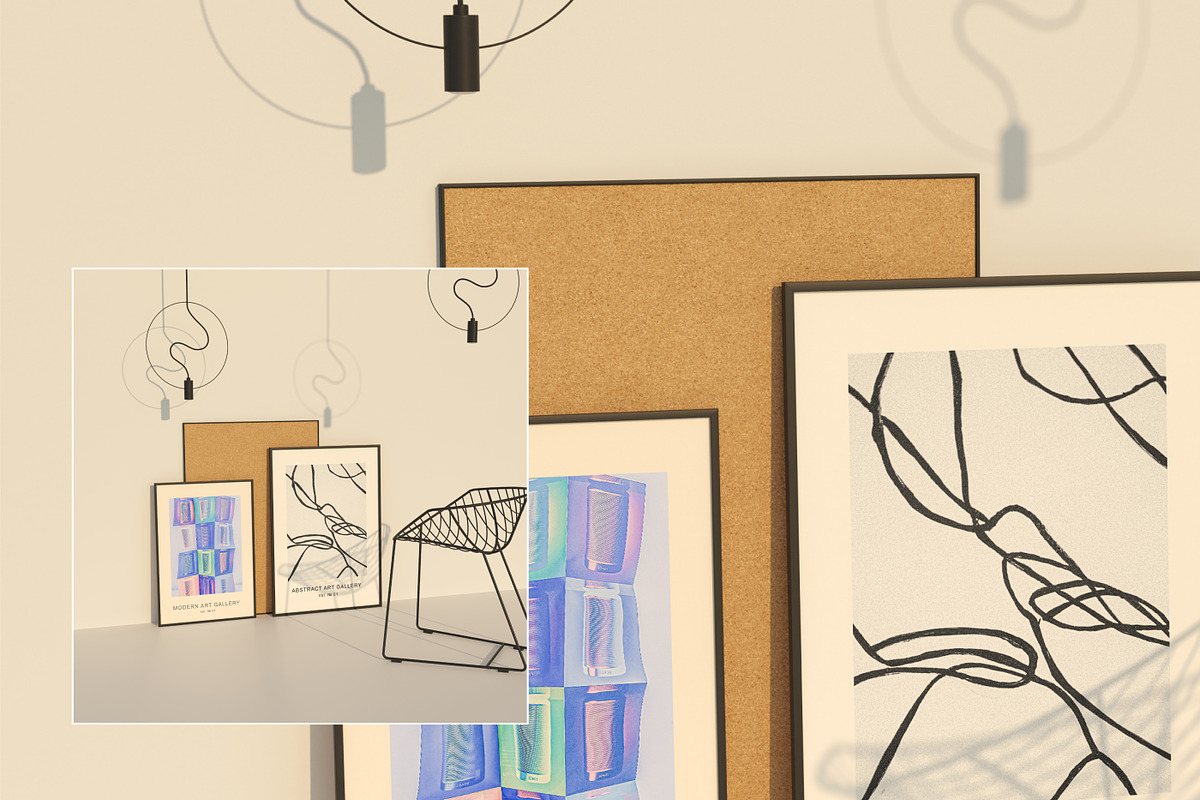 Monochrome Minimal | Farme Mockup, a Household Mockup by yuliyuri.studio (Photo 4 of 8)