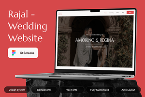 Wedding Website UI Kit, an UI Kit Template by UI/UX Ocean