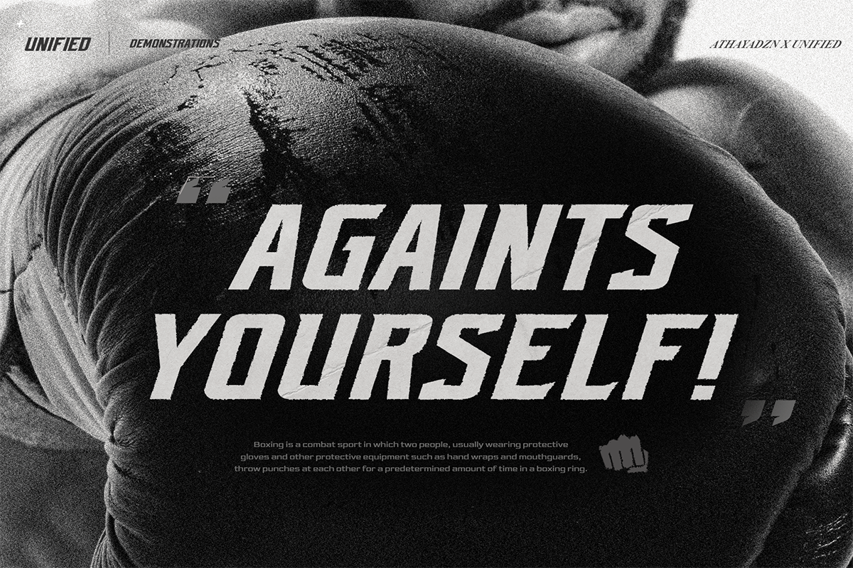 AZN Unified, a Font by AthayaDZN (Photo 6 of 11)