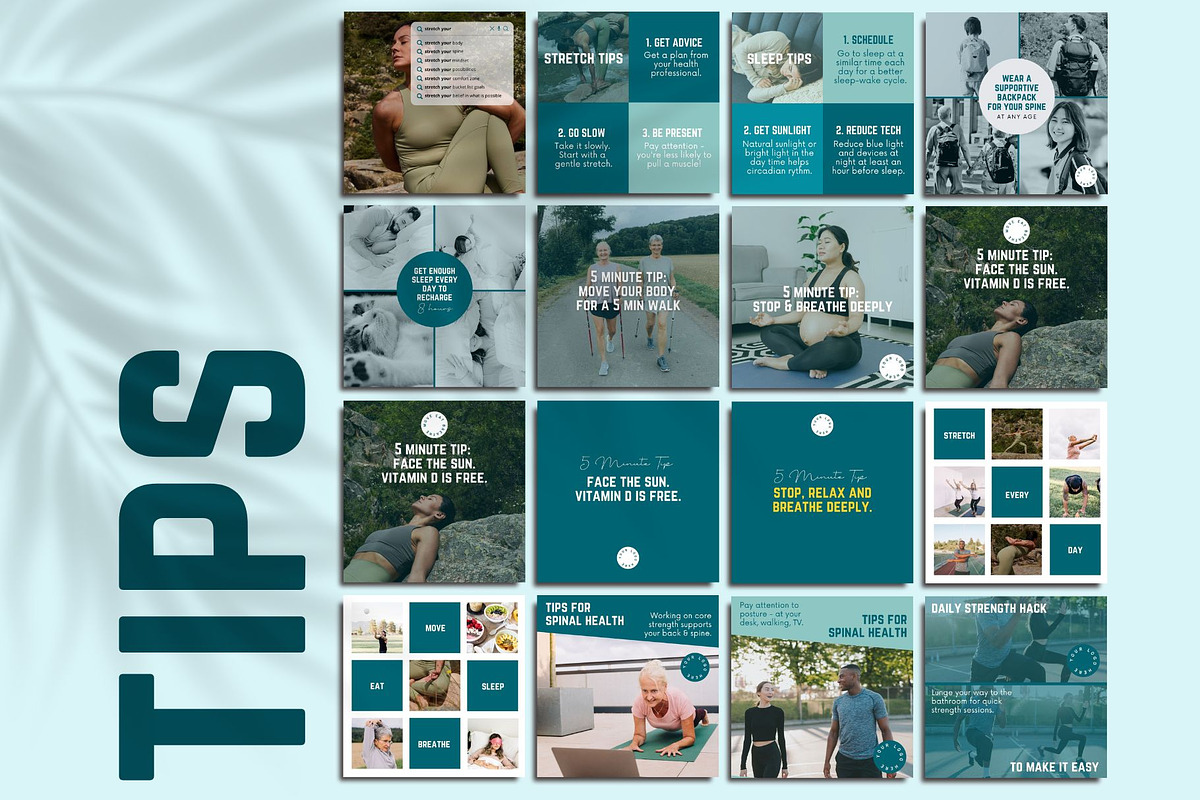 Modern Chiropractic Canva Templates, a Design Template by Socially Sorted (Photo 6 of 9)