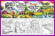 Rustic Spring Farm Coloring Pages, a Decorative Illustration by Coco Bloom (Thumbnail 2 of 4)