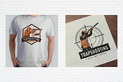 Trapshooting Sport Badge Logo Bundle, a Sport Illustration by Guavanaboy (Thumbnail 3 of 3)