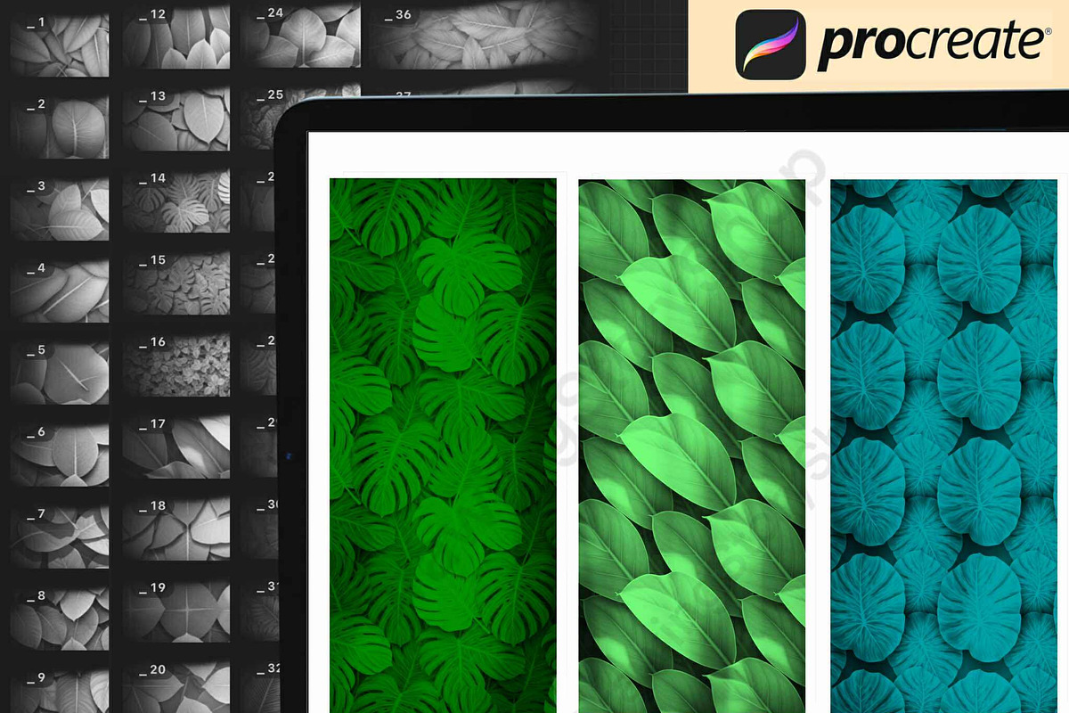 120 Procreate Leaf Textures Brushes, a Brush Add-On by DrawingStoryShop (Photo 5 of 7)