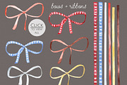 Bows & Ribbons. Watercolor Set, a Decorative Illustration by NataliVA (Thumbnail 3 of 5)