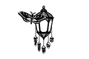 Mystical Moth Lantern Design Bundle, an Illustration by Designs_River (Thumbnail 5 of 31)