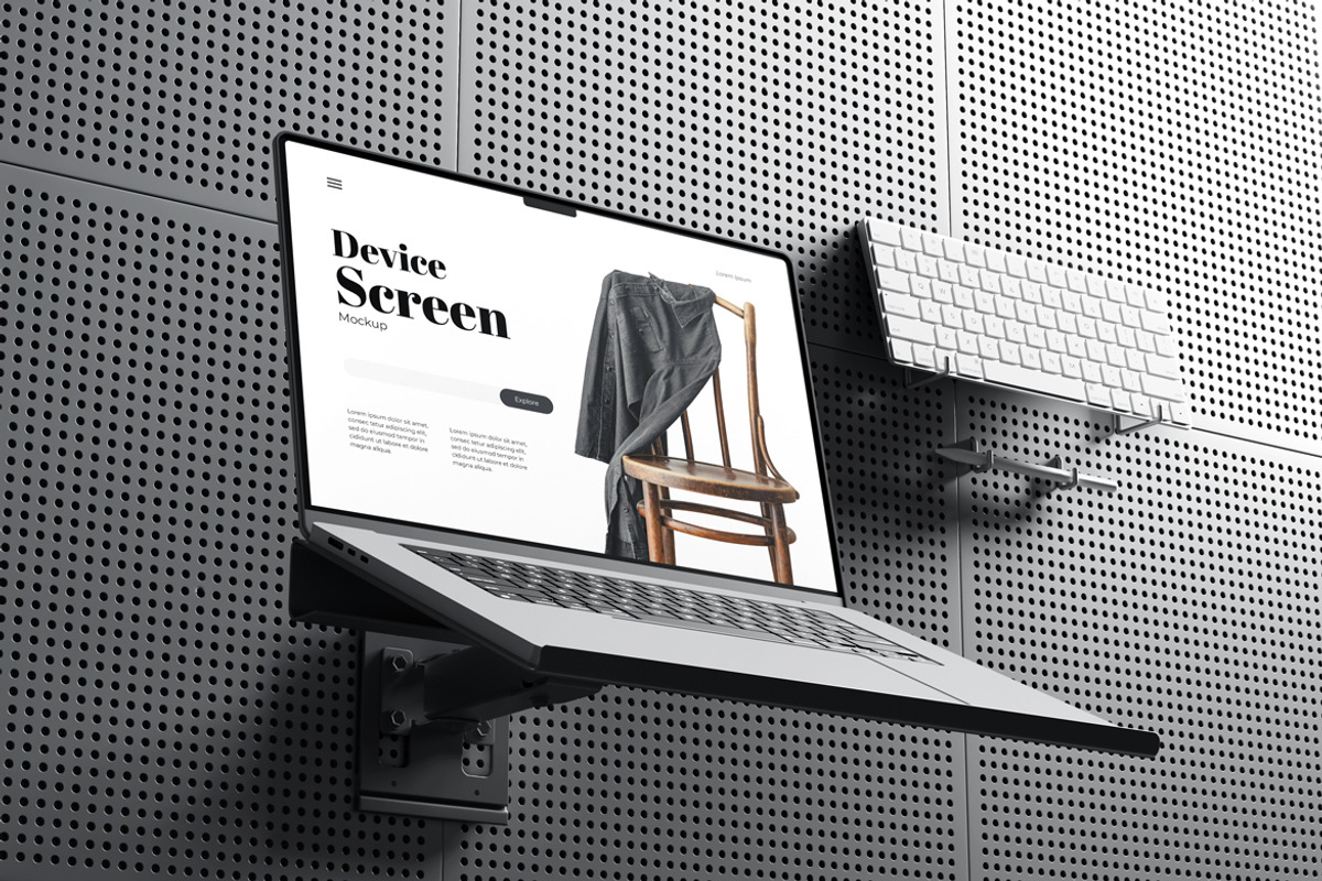Device Screen Mockup With Pegboard, a Device Mockup by Rizky Audymas (Photo 4 of 7)