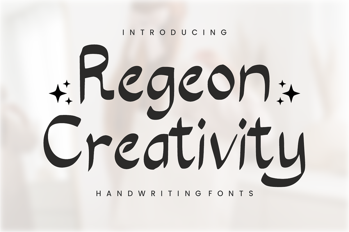 Regeon Creativity - Handwriting Font, a Handwritten Font by KiddoGlyphs Studio (Photo 1 of 5)