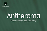 Antheroma Geometric Sans Serif Font, a Sans Serif Font by UICreative (Thumbnail 1 of 12)