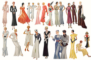 90+ Vintage Fashion Ladies Clipart, a Person Illustration by Lilithcollageart (Thumbnail 7 of 12)