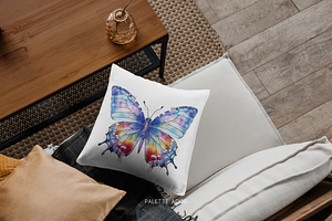 Watercolor Rainbow Butterflies