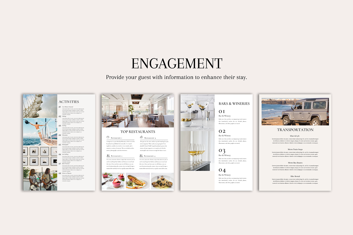 Airbnb Welcome Book Template, a Magazine Template by Templits (Photo 4 of 9)