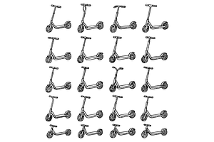 Kick Scooter Collection, an Object Graphic by RT Studio