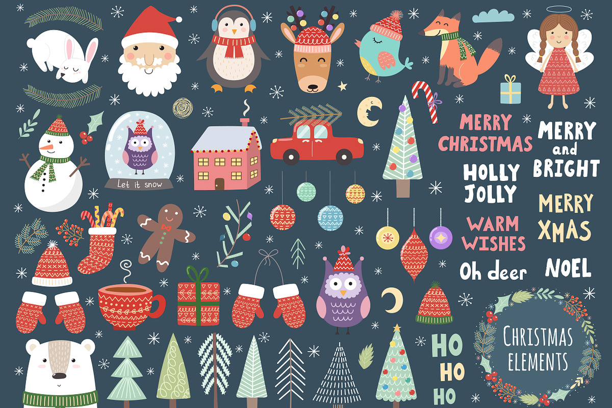 Holly Jolly Christmas Pack, a Decorative Illustration by Gulnara Sabirova (Photo 14 of 14)