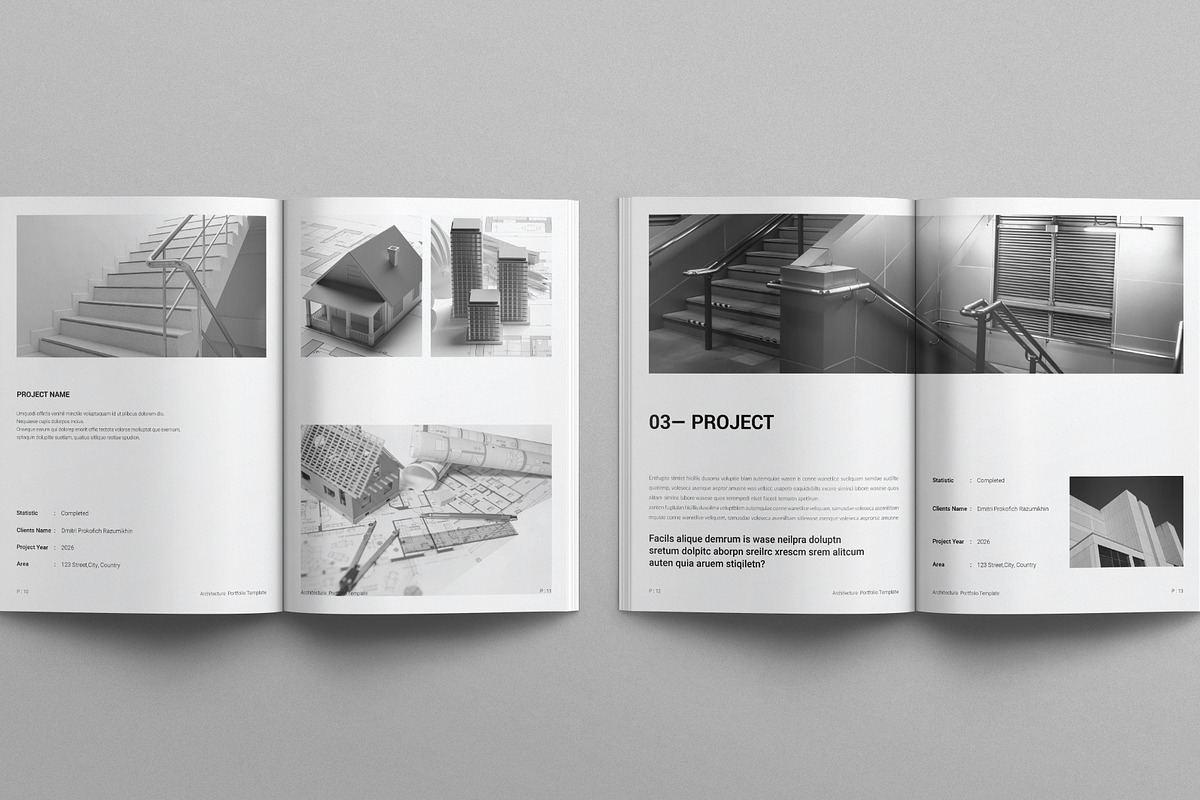 Architect Portfolio Template, a Brochure Template by E-Type (Photo 5 of 7)
