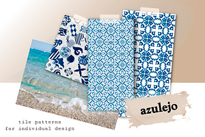 Set Of 50 AZULEJO TILES Templates