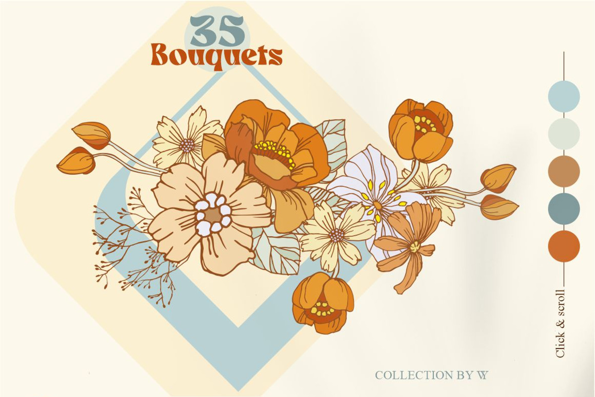 FLOWER SUMMER(nostalgia for the 70s), an Illustration by Collection by VY (Photo 4 of 11)