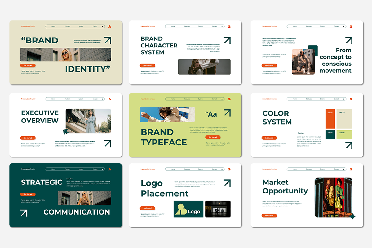 Brand Identity - Google Slides, a Presentation Template by QR Design Studio (Photo 2 of 3)