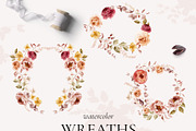 AUTUMN GARDEN watercolor flowers, a Seasonal Illustration by Yuliia Lashevska (Thumbnail 2 of 14)
