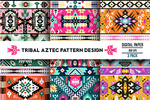 Geometric Boho Aztec Patterns