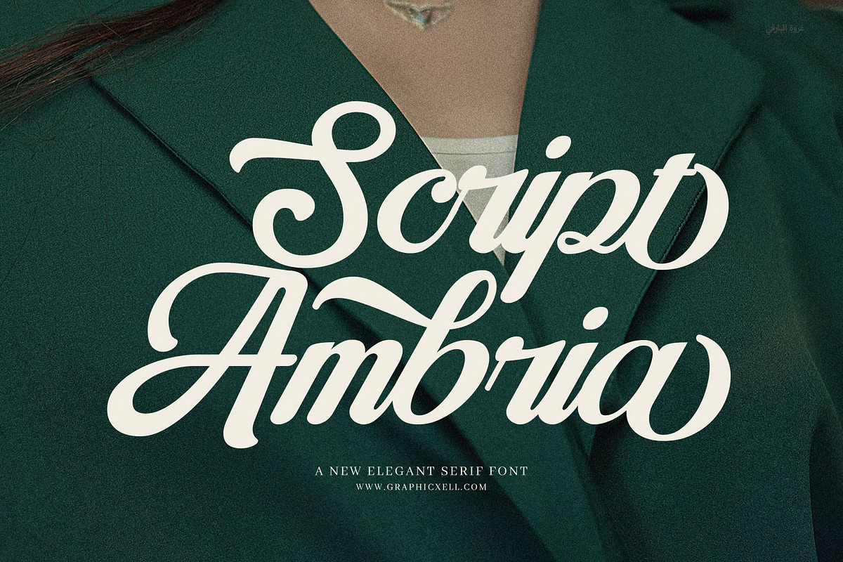 Ambriana Script Font, a Script Font by Graphicxell (Photo 1 of 8)