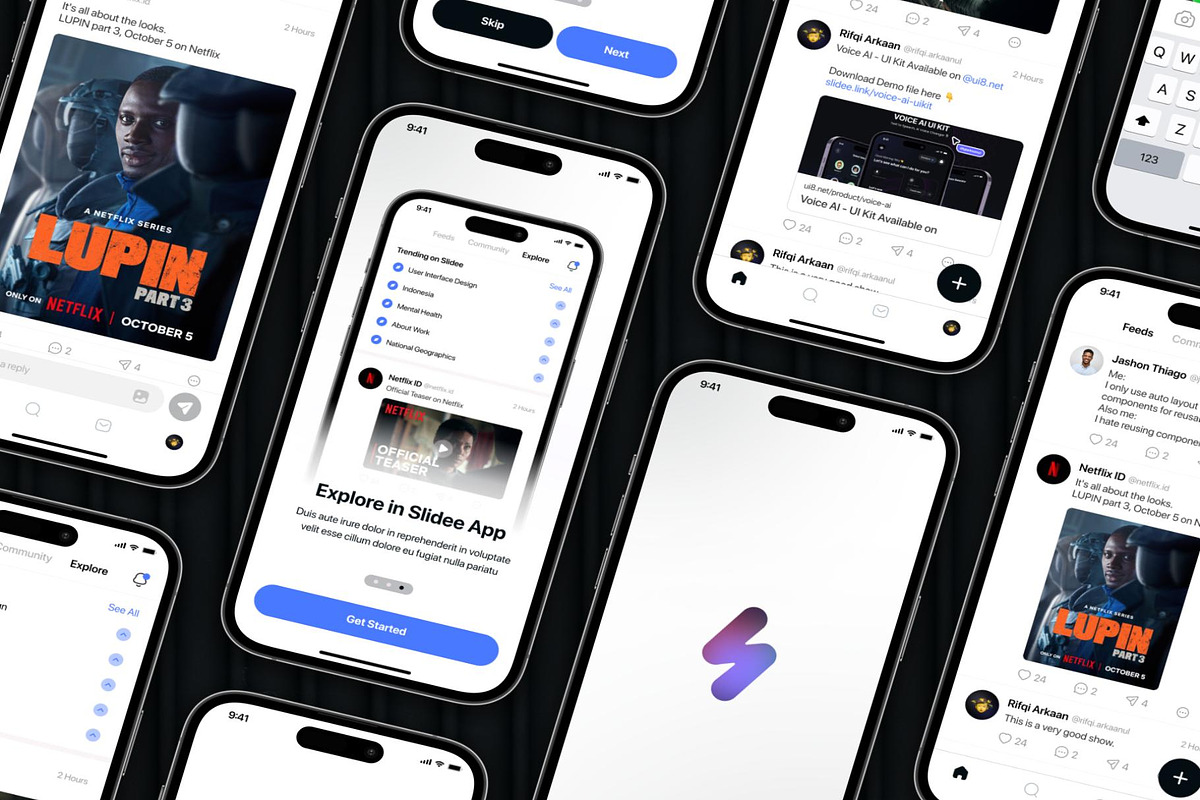 Slidee - Community App UI Kit, an UI Kit Template by Lumina_ui_ux202 (Photo 5 of 6)