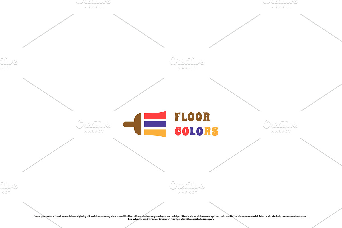Floor Color Logo Design Icon, a Branding & Logo Template by Morvana Crew