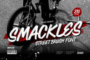 Smackles - Street Brush Font, a Handwritten Font by ikiiko (Thumbnail 1 of 7)