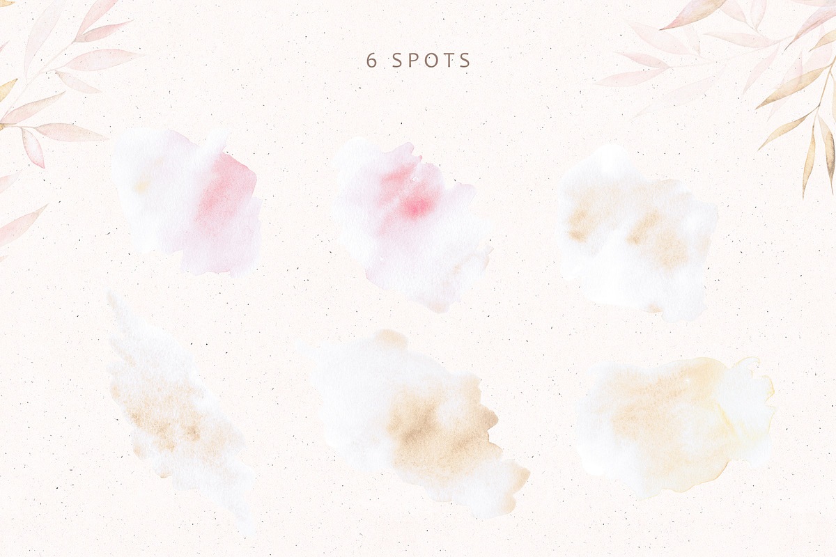 BOHO leaves - watercolor set, an Illustration by LeriaArt watercolor (Photo 7 of 8)